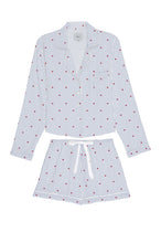 Load image into Gallery viewer, KELLEN - SKY STRIPE FLOCKED HEARTS